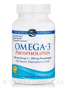 Omega-3 Phospholipids™ - 60 Soft Gels - Nordic Naturals | PureFormulas