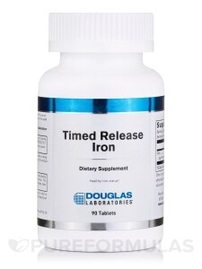 Timed Release Iron - 90 Tablets - Douglas Laboratories | PureFormulas