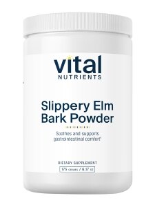 Slippery Elm Bark Powder - 6.17 oz (175 Grams) - Vital Nutrients |  PureFormulas