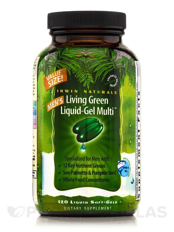 Living Green Liquid Gel Multi for Men - 120 Liquid Soft-Gels