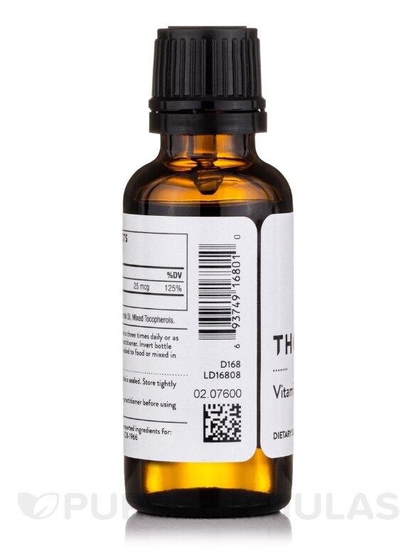 Vitamin D Liquid - 1 fl. oz (30 ml) - Alternate View 3