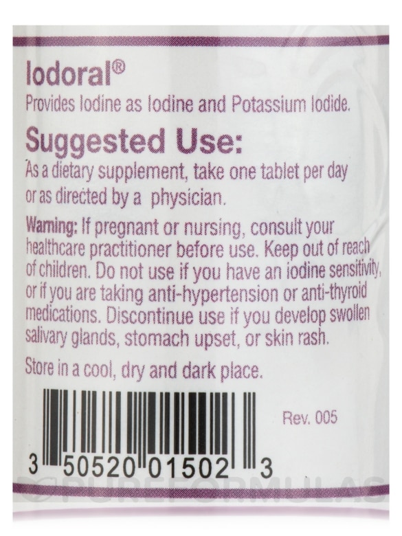 Iodoral 12.5 mg - 180 Tablets - Alternate View 4