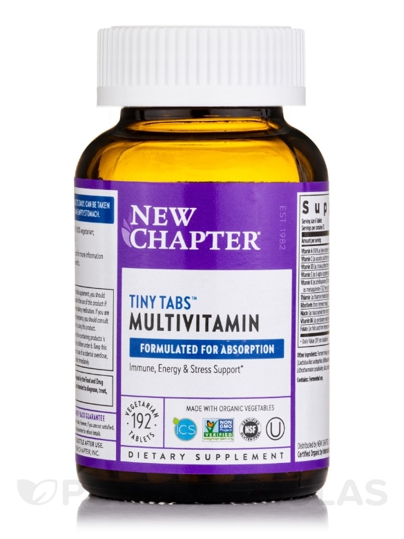 Tiny Tabs Multivitamin - 192 Vegetarian Tablets - Alternate View 2