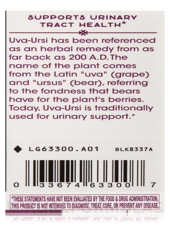 Uva-Ursi - 60 Vegan Capsules - Alternate View 6