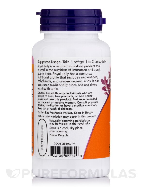 Royal Jelly 1000 mg - 60 Softgels - Alternate View 2