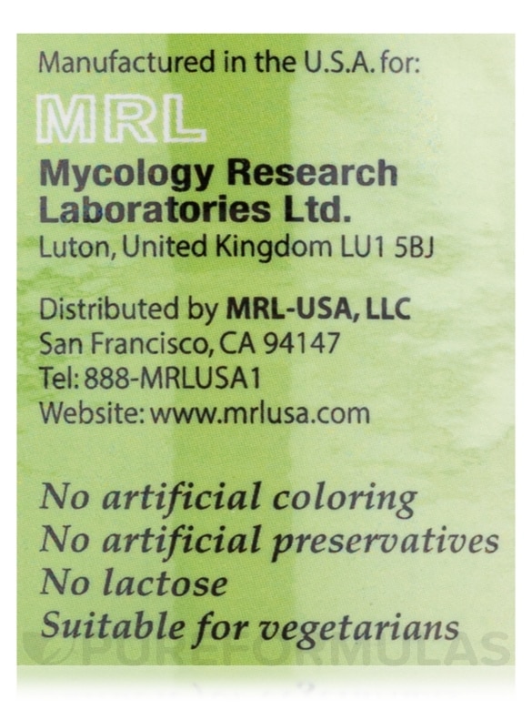 Coriolus Versicolor-MRL 500 mg - 90 Tablets - Alternate View 4
