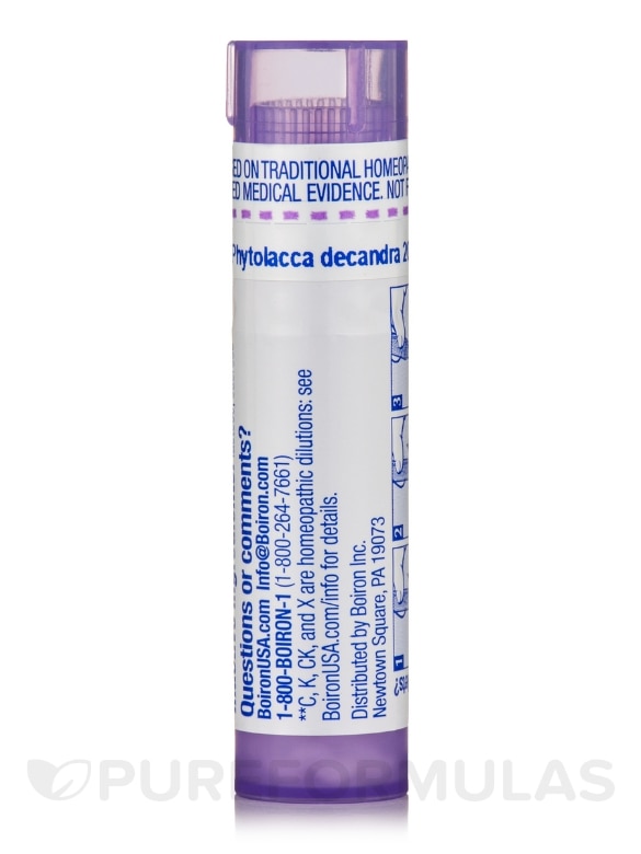 Phytolacca Decandra 200ck - 1 Tube (approx. 80 pellets) - Alternate View 4