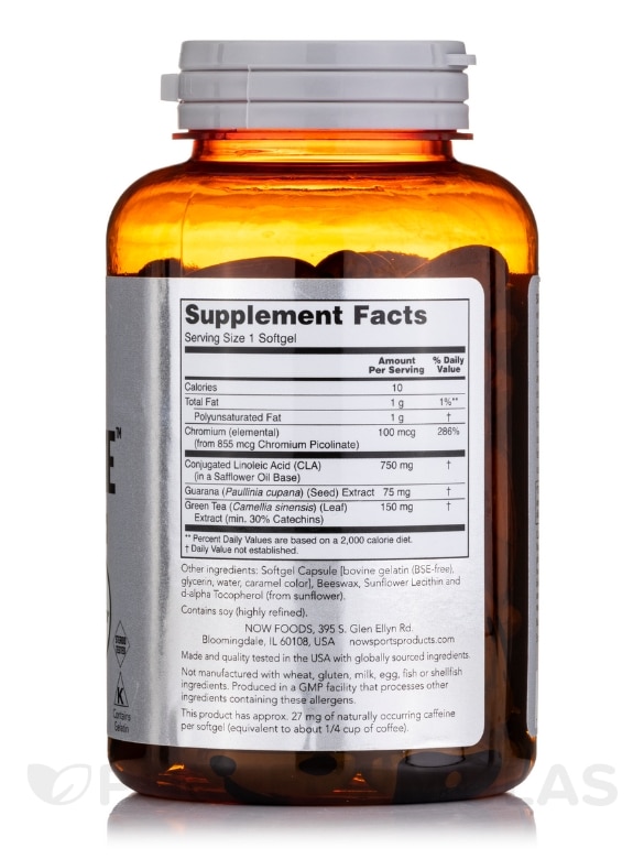 NOW® Sports - CLA Extreme™ - 90 Softgels - Alternate View 1