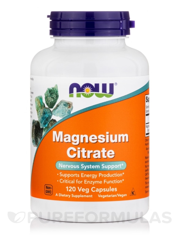 Magnesium Citrate - 120 Vegetarian Capsules