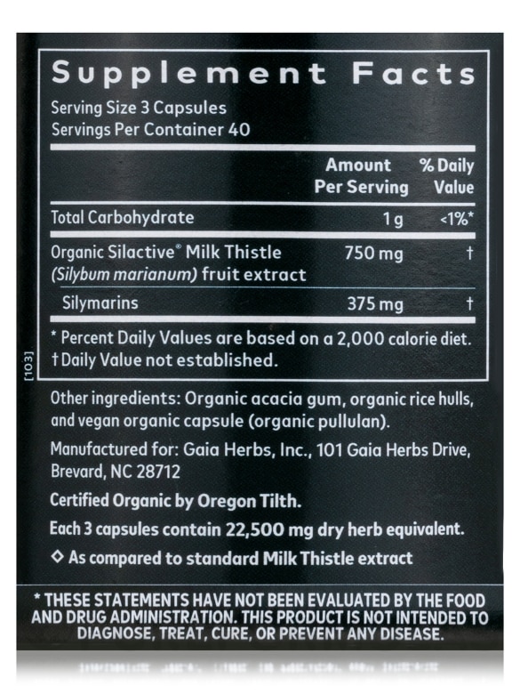 Milk Thistle Seed - 120 Vegan Liquid Phyto-Caps® - Alternate View 4