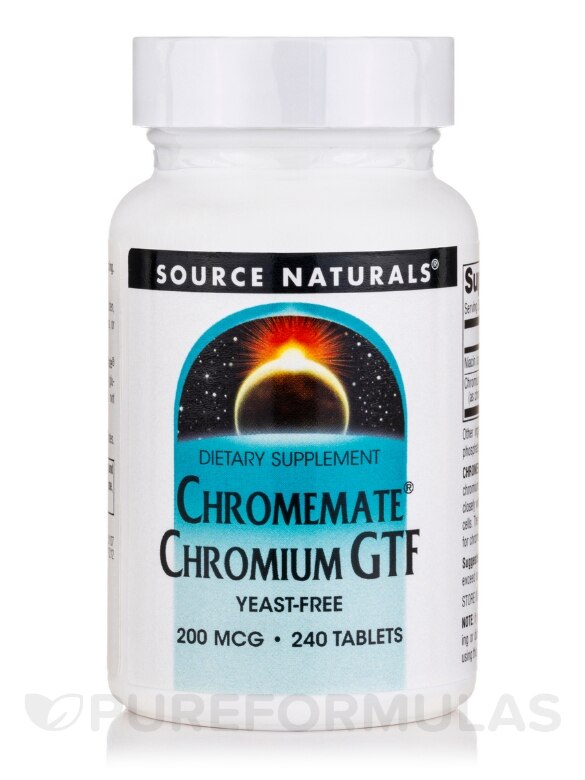 Chromium GTF 200 mcg Yeast-Free - 240 Tablets