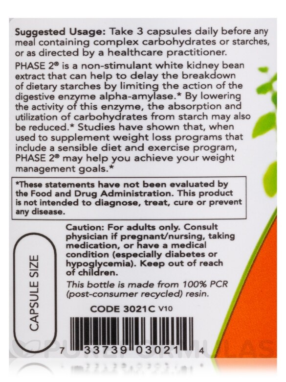 Phase-2® 500 mg - 120 Veg Capsules - Alternate View 4