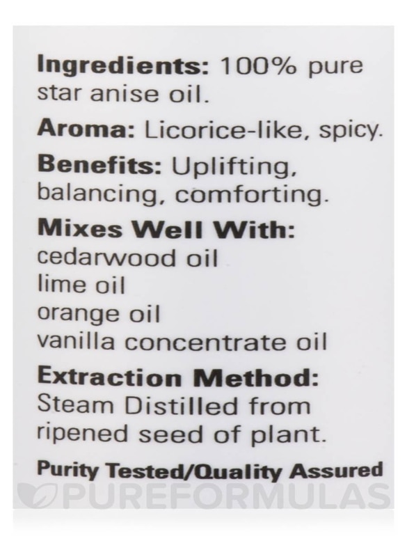 NOW® Essential Oils - Anise Oil - 1 fl. oz (30 ml) - Alternate View 4