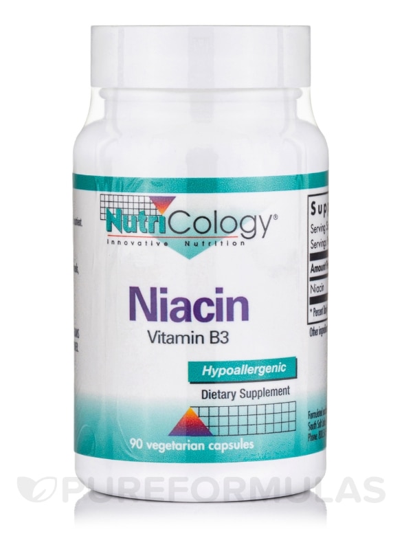 Niacin (Vitamin B3) - 90 Vegetarian Capsules
