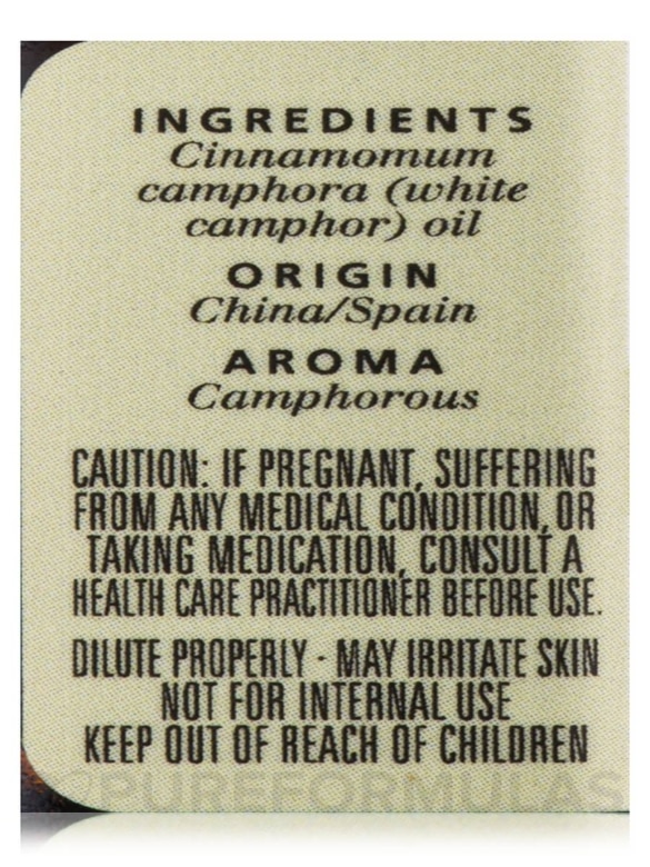 White Camphor Essential Oil (cinnamonium camphora) - 0.5 fl. oz (15 ml) - Alternate View 5