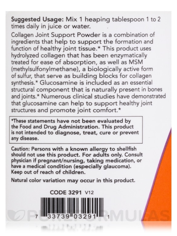 Joint Support Powder - 11 oz (312 Grams) - Alternate View 4