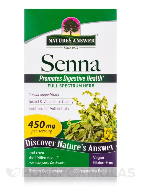 Senna Leaf - 90 Vegetarian Capsules - Alternate View 3
