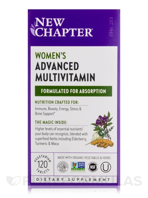 Women's Advanced Multivitamin (formerly Every Woman Multivitamin) - 120 Vegetarian Tablets - Alternate View 3
