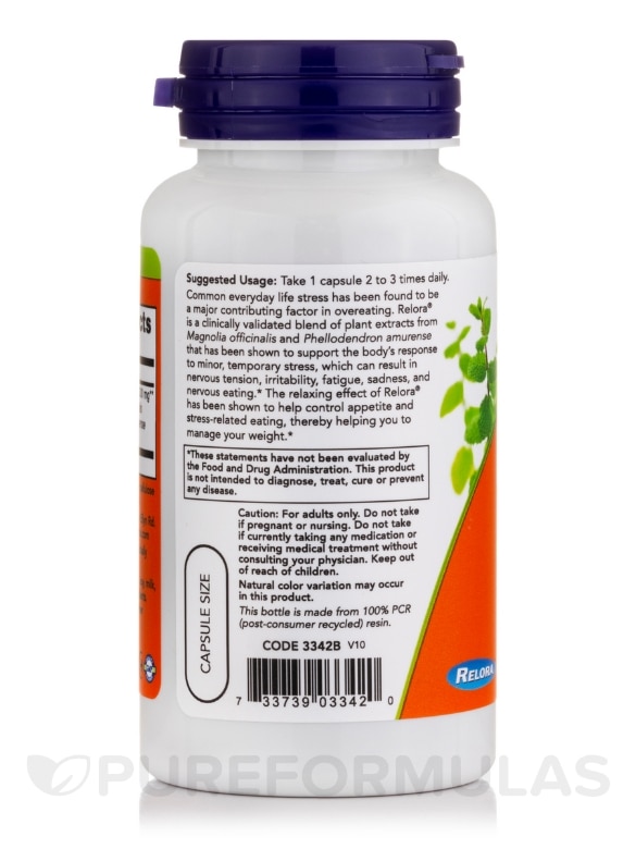 Relora™ 300 mg - 60 Veg Capsules - Alternate View 2