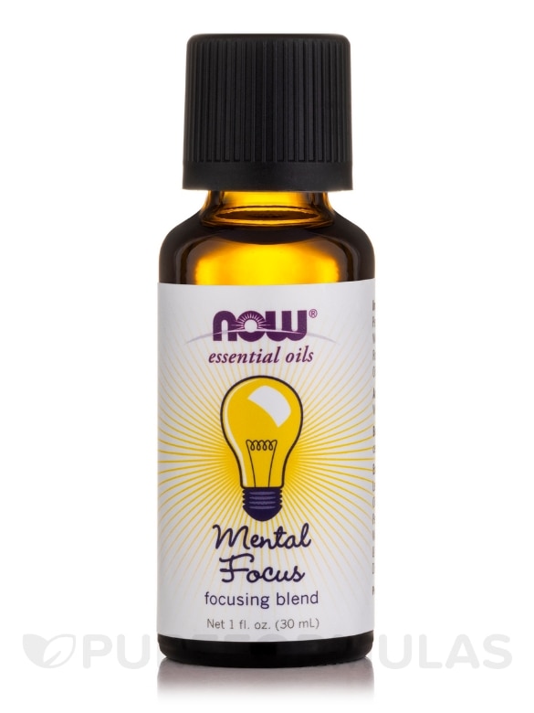 NOW® Essential Oils - Mental Focus Focusing Oil Blend - 1 fl. oz (30 ml)