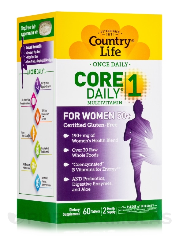 Core Daily 1® Multivitamin for Women 50+ - 60 Tablets