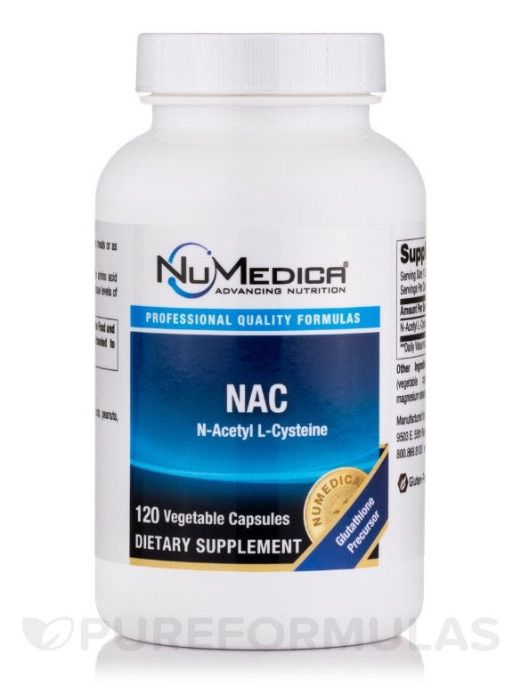 NAC (N-Acetyl Cysteine) - 120 Vegetable Capsules