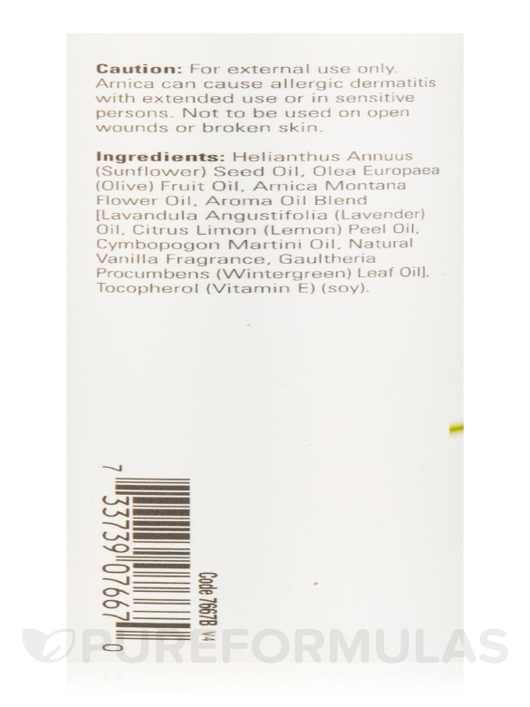NOW® Solutions - Arnica Soothing Massage Oil - 8 fl. oz (237 ml) - Alternate View 4