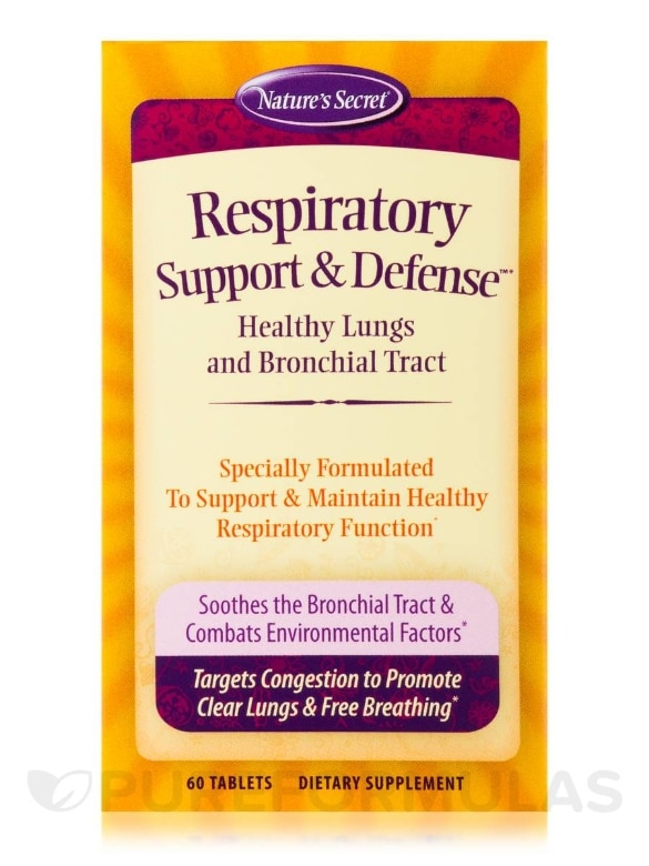 Respiratory Support & Defense™ - 60 Tablets - Alternate View 1