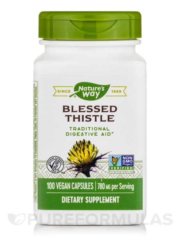 Blessed Thistle Herb 390 mg - 100 Capsules