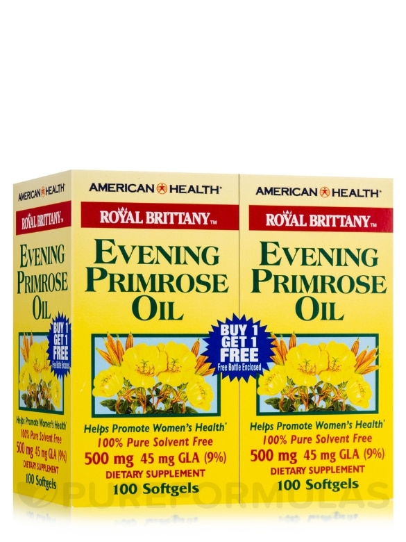 Royal Brittany™ Evening Primrose Oil 500 mg - 100 + 100 Free Softgels
