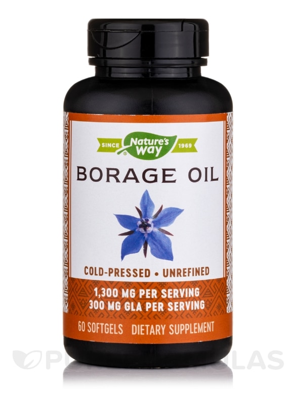 Borage Oil 1300 mg - 60 Softgels