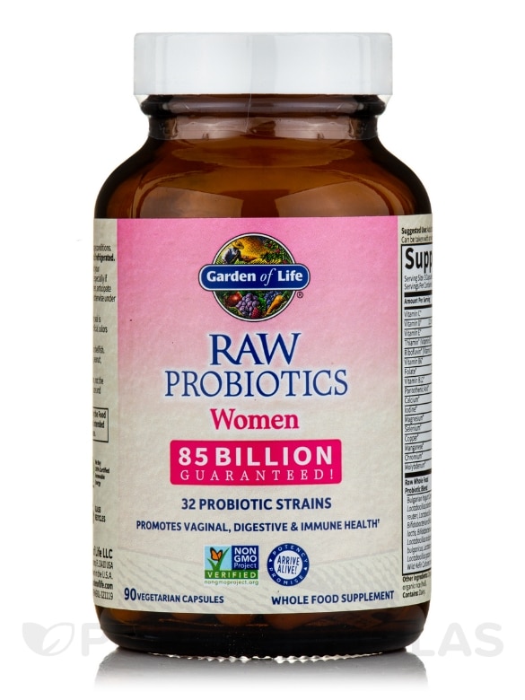 Raw Probiotics Women - 90 Vegetarian Capsules - Alternate View 2