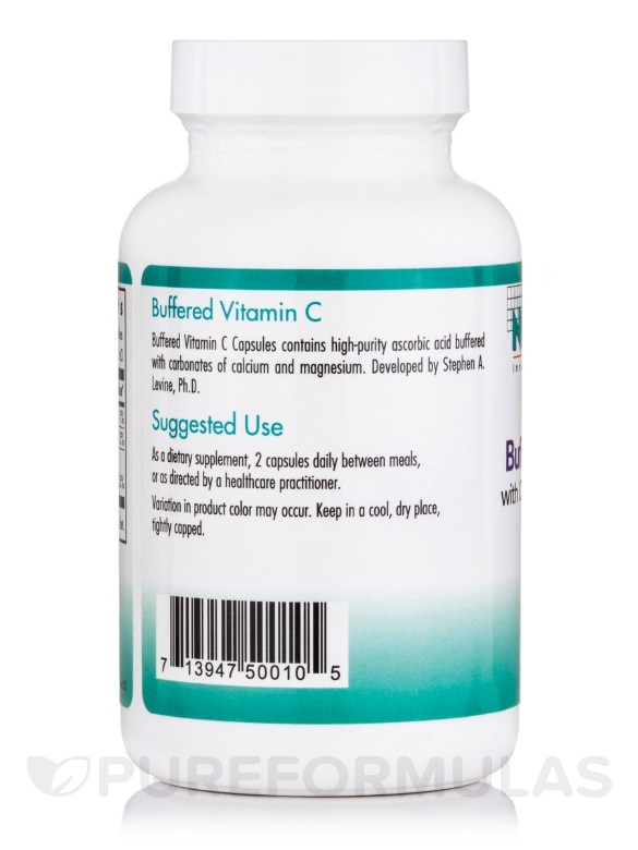 Buffered Vitamin C with Calcium and Magnesium - 120 Vegetarian Capsules - Alternate View 2