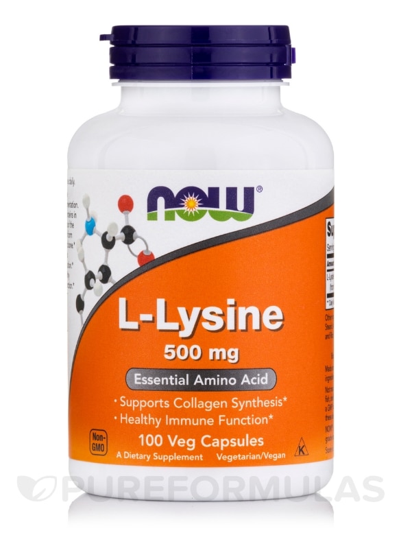 L-Lysine 500 mg - 100 Capsules