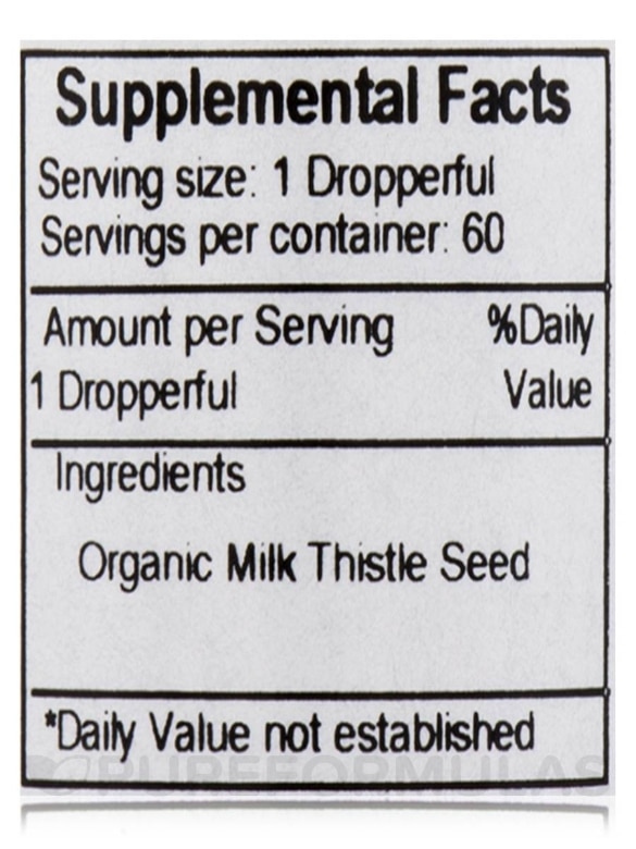 Milk Thistle Seed Extract - 2 fl. oz (59 ml) - Alternate View 3