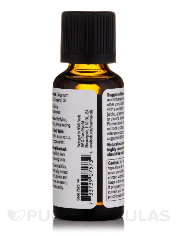 NOW® Essential Oils - Oregano Oil - 1 fl. oz (30 ml) - Alternate View 2