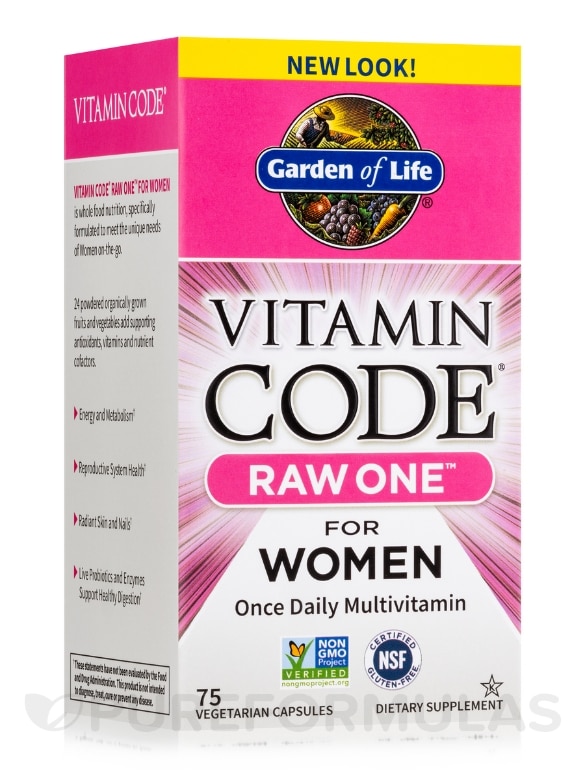 Vitamin Code® - Raw One for Women - 75 Vegetarian Capsules