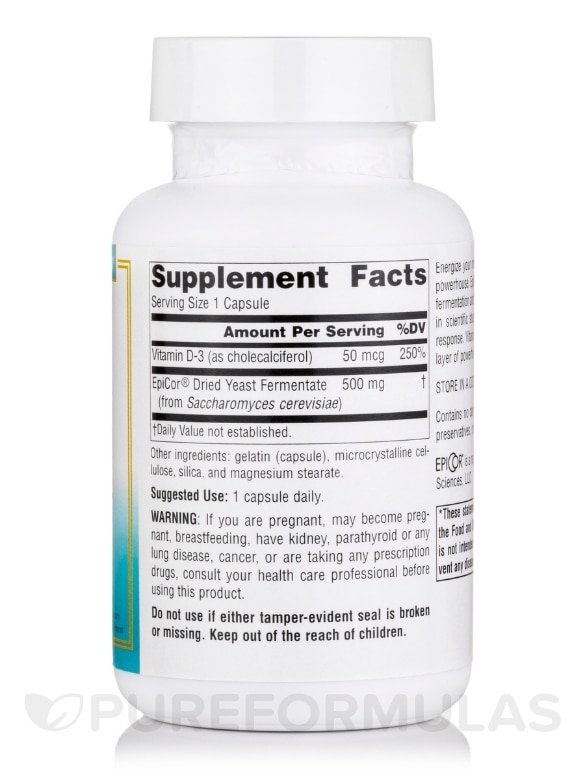 EpiCor® with Vitamin D-3 - 60 Capsules - Alternate View 1