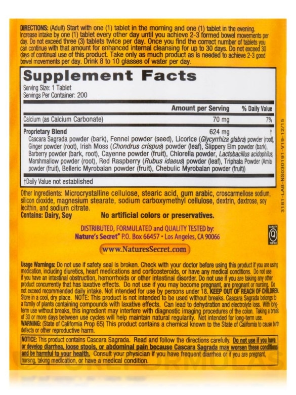 Super Cleanse® - 200 Tablets - Alternate View 3
