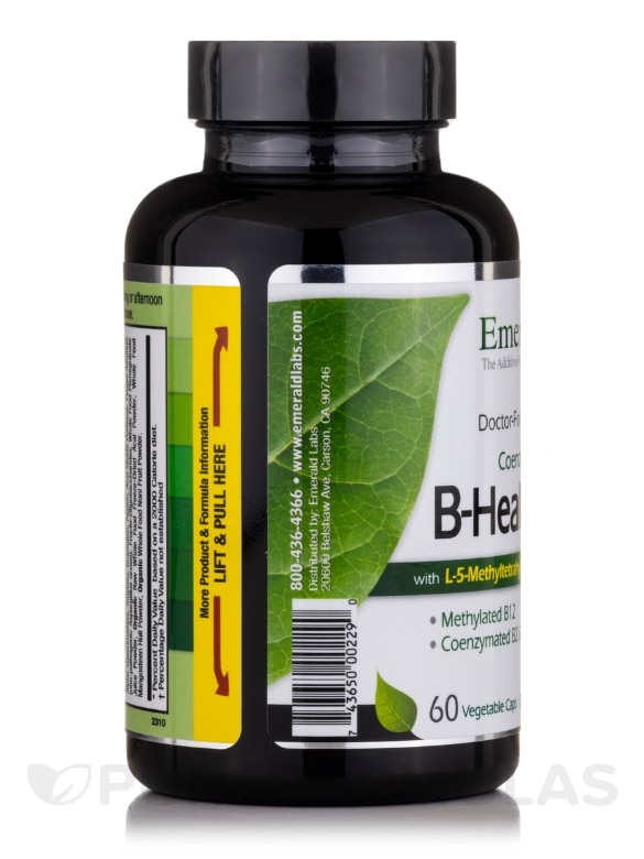 B Healthy (Co-Enzymated) - 60 Vegetable Capsules - Alternate View 4
