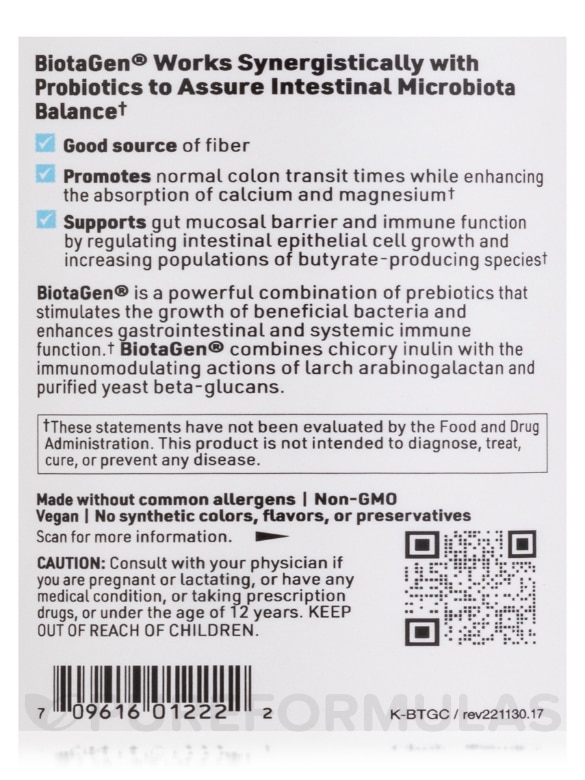 Ther-Biotic® BiotaGen - 120 Capsules - Alternate View 4