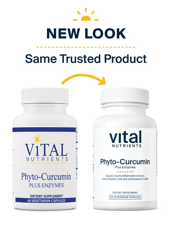 Phyto-Curcumin Plus Enzymes - 60 Vegetarian Capsules - Alternate View 1