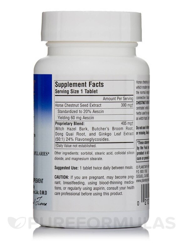 Horse Chestnut Vein Strength 705 mg - 42 Tablets - Alternate View 1