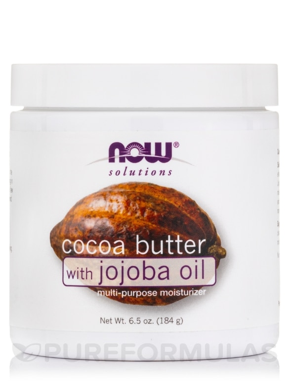 NOW® Solutions - Cocoa Butter with Jojoba Oil - 6.5 fl. oz (192 ml)