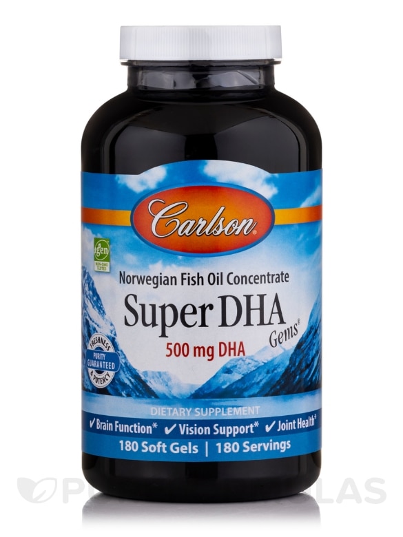 Super DHA Gems® 500 mg - 180 Soft Gels