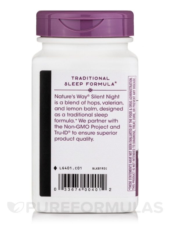 Silent Night with Valerian 440 mg - 100 Capsules - Alternate View 3