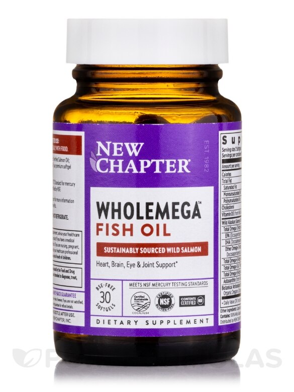 Wholemega™ Fish Oil - 30 Softgels - Alternate View 2