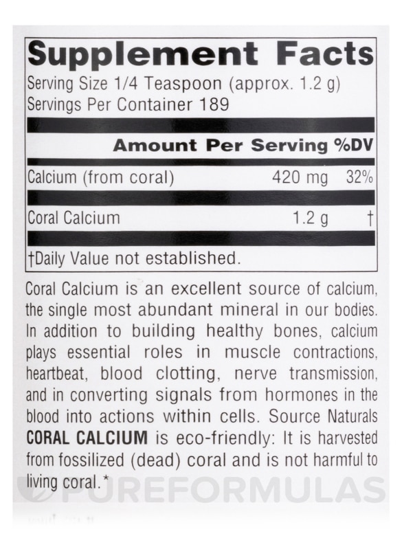 Coral Calcium Powder - 8 oz (226.8 Grams) - Alternate View 4
