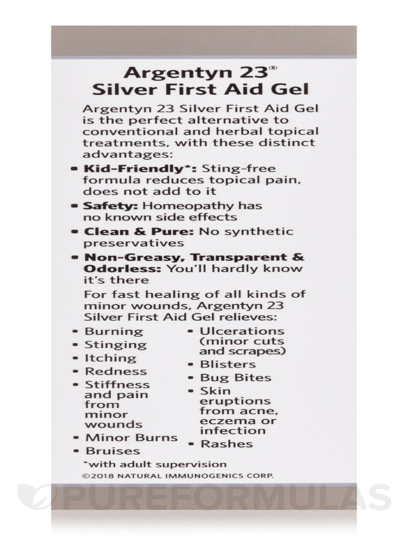 Professional Silver First Aid Gel - Topical Healing - 2 fl. oz (59 ml) - Alternate View 8