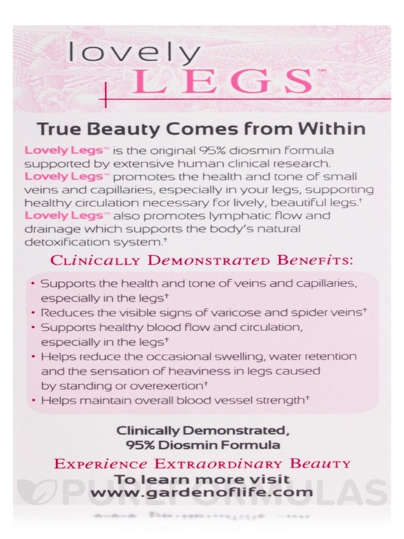 Extraordinary Beauty™ - Lovely Legs™ - 30 Vegan Caplets - Alternate View 9